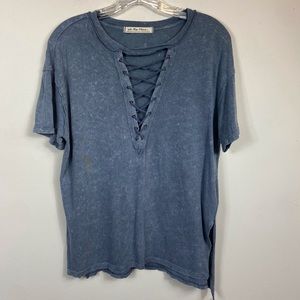 Free People Criss cross Shirt